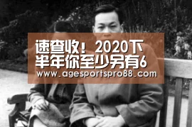 速查收!2020下半年你至少另有6次逆袭时机!_AG综合(图1) AG入口